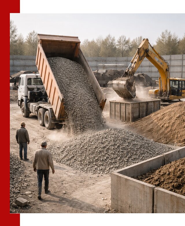 Доставка нерудных материалов с погрузкой и разгрузкой в Серове