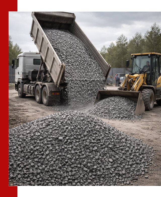 Доставка и продажа щебня гранитного в Серове