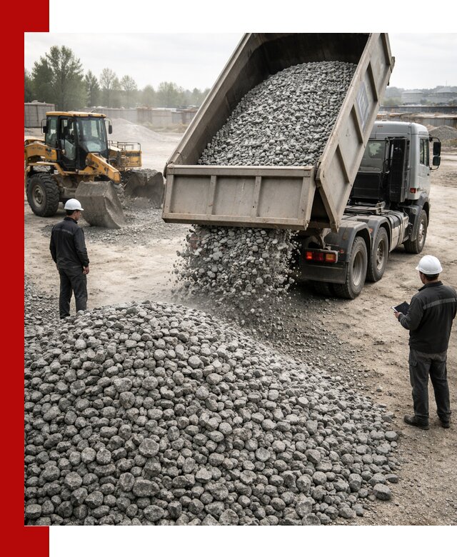 Доставка гранитного щебня фракции 20-40 в Серове