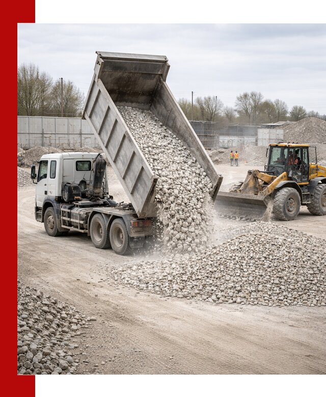 Доставка и продажа известнякового щебня в Серове