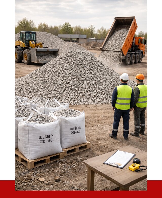 Известняковый щебень 20-40 в Серове от 2142 р. ПРОНЕРУДСрв