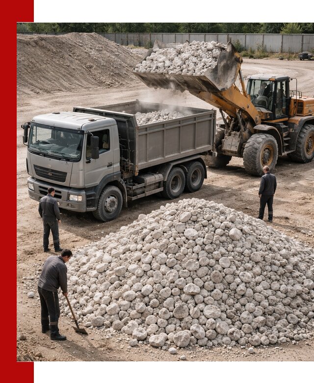 Известняковый щебень фракция 70–150 с доставкой в Серове