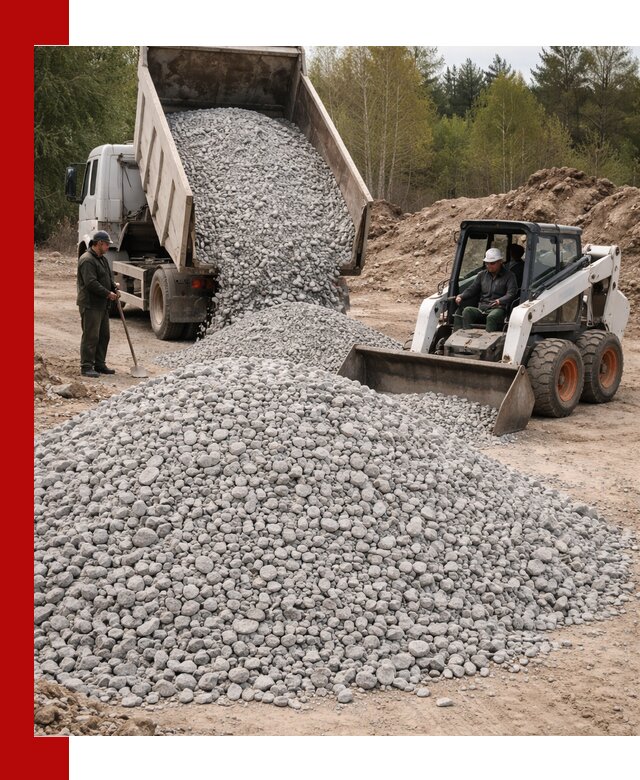 Доставка доломитового щебня в Серове напрямую от карьера