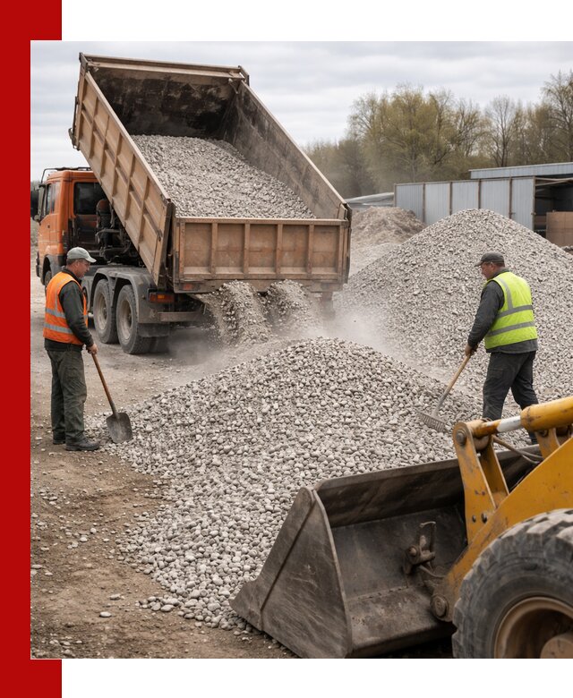 Доломитовый щебень фракции 5-20 с доставкой в Серове