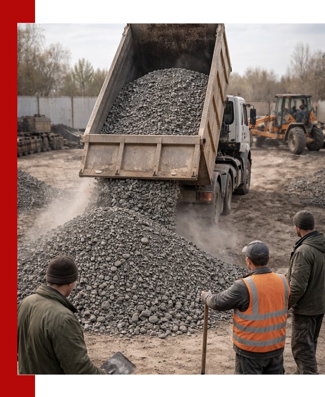 Доставка шлакового щебня в удобные сроки по выгодной цене в Серове