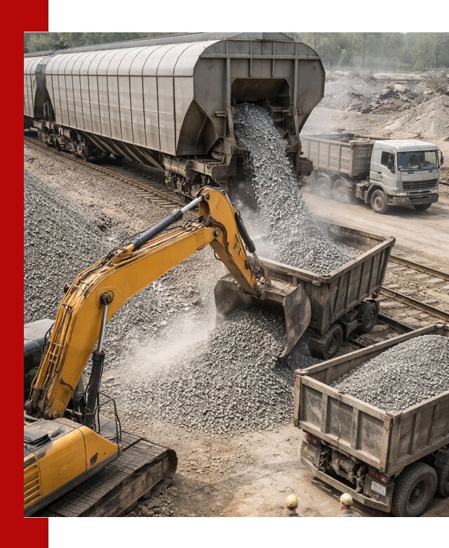 Доставка железнодорожного щебня в Серове крупными партиями быстрого отгруза