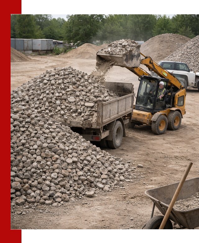 Доставка вторичного щебня в Серове для строительных работ