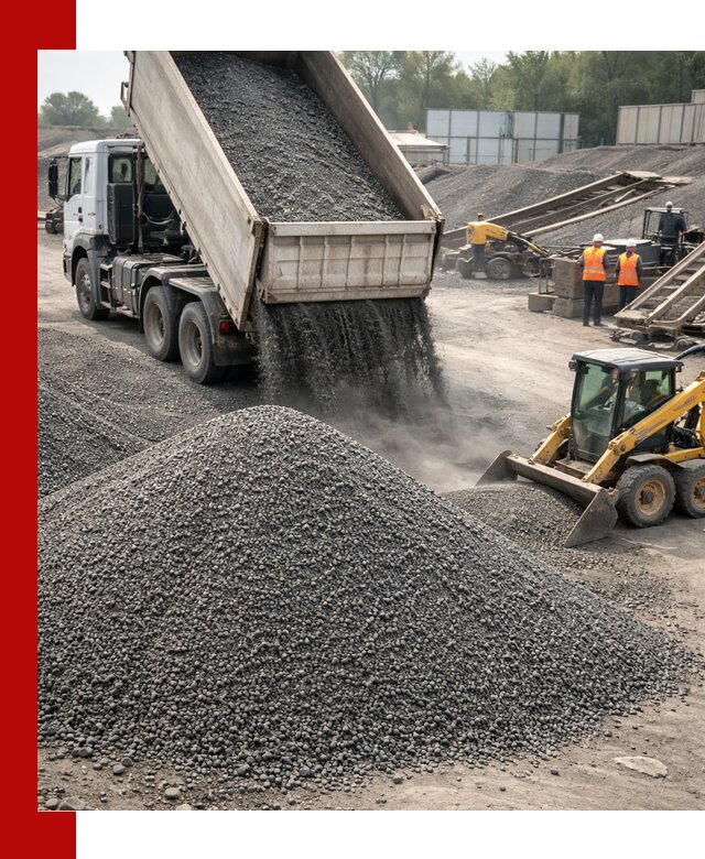 Вторичный щебень фракция 0–5 с доставкой в Серове