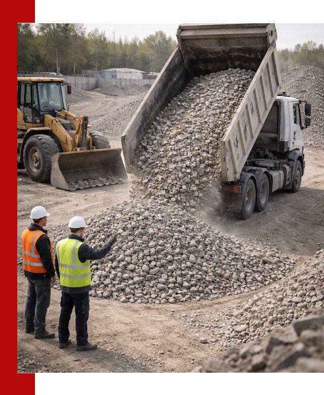 Вторичный щебень фракция 40–70 доставка в Серове