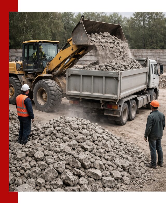 Вторичный щебень фракция 70–150 в Серове с доставкой