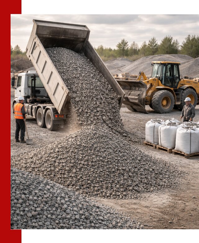Бетонный щебень фракция 5–20 с доставкой в Серове