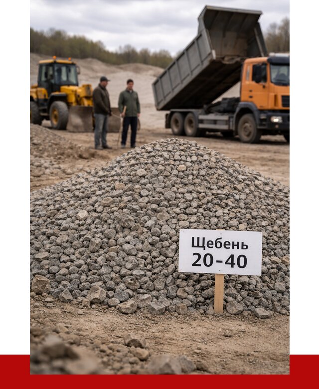 Бетонный щебень фракция 20-40 в Серове от 2499 р. | ПРОНЕРУДСрв