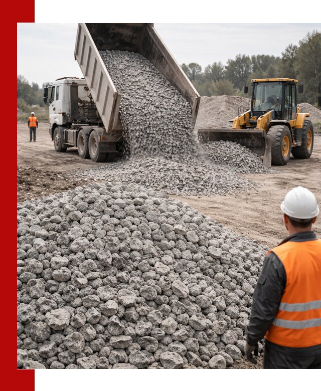 Доставка бетонного щебня фракции 20-40 в Серове