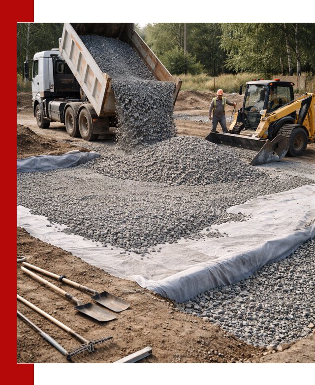 Щебень для фундамента с доставкой в Серове