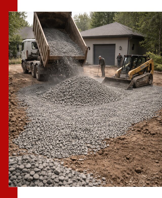 Щебень для парковки в Серове: доставка и укладка качественного материала