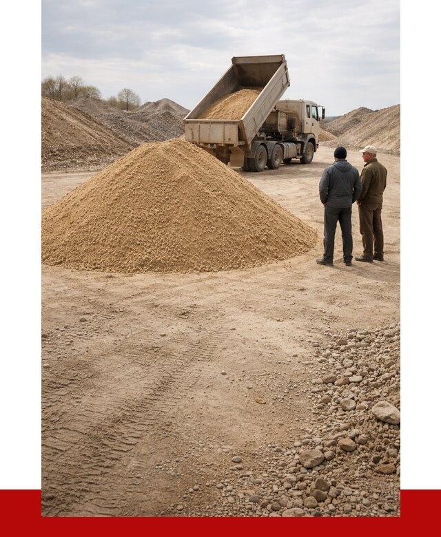 Карьерный песок крупнозернистый в Серове от 8672 р | ПРОНЕРУДСрв