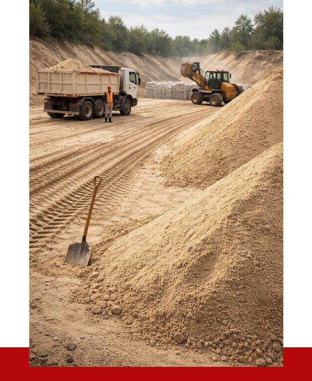 Карьерный песок мелкозернистый в Серове от 9182 р. | ПРОНЕРУДСрв