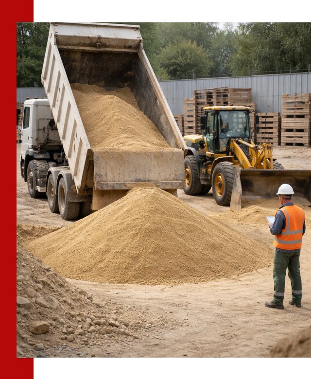 Доставка карьерного мелкозернистого песка в Серове