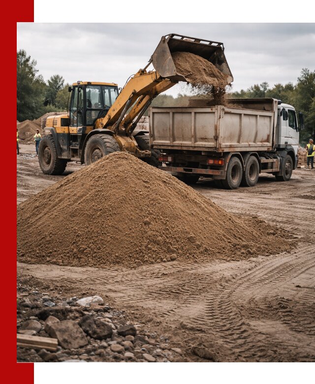 Доставка речного песка навалом в Серове быстро и выгодно