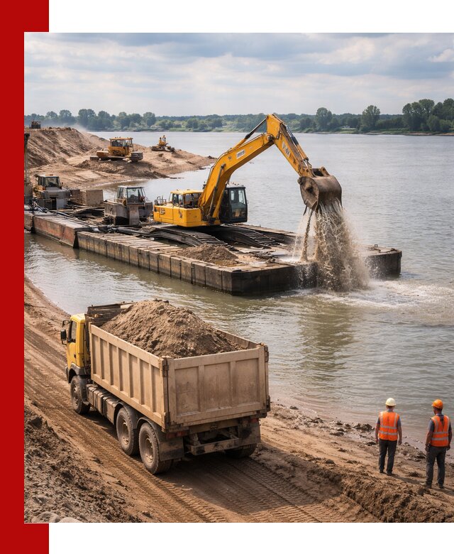 Намывной песок с доставкой в Серове оптом и в розницу