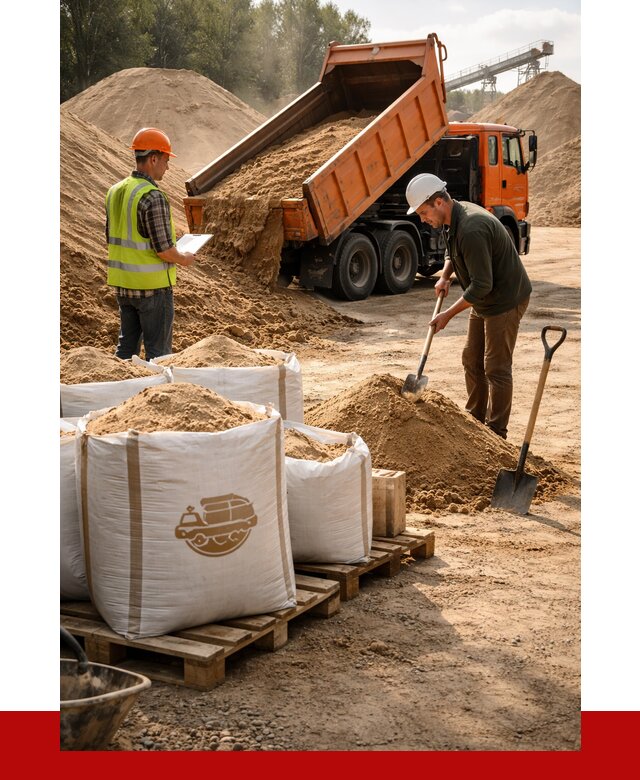 Строительный песок в Серове от 2244 р. с доставкой, ПРОНЕРУДСрв