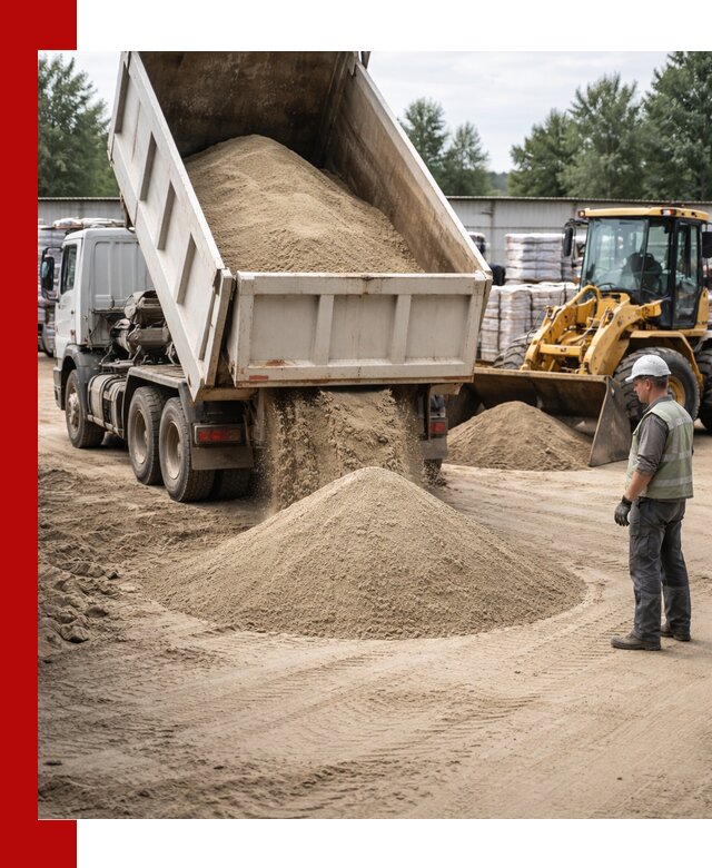 Поставка и доставка песка для бетона в Серове