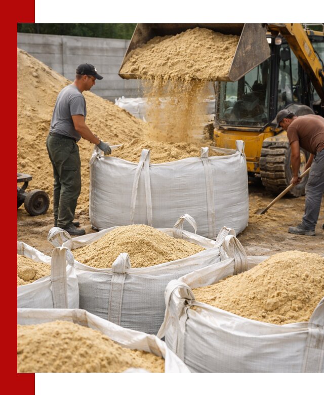Поставка качественного песка для кладки в Серове