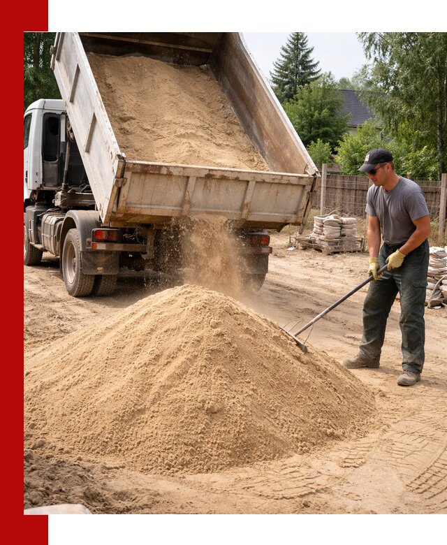 Доставка сухого песка самосвалами в Серове