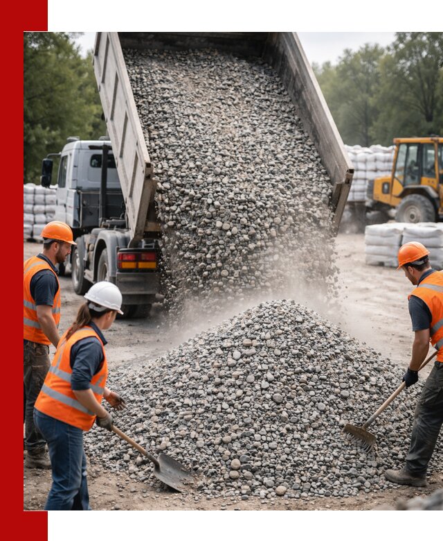 Доставка гравия и камня в Серове оптом и в розницу