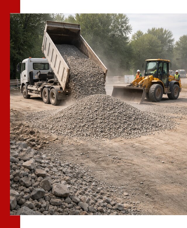 Гравий фракция 5–20 доставка в Серове оптом и в розницу