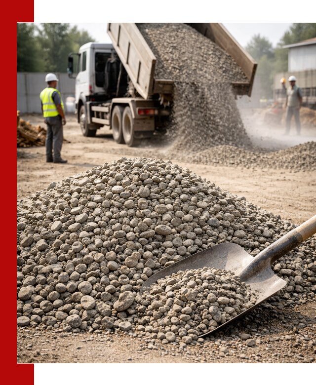 Доставка гравия фракции 20-40 в Серове с самосвалами