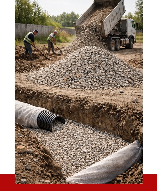 Гравий для дренажа в Серове от 2244 р., доставка ПРОНЕРУДСрв