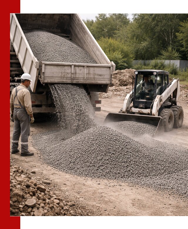 Доставка гравийного отсева 0-5 в Серове оптом и в розницу