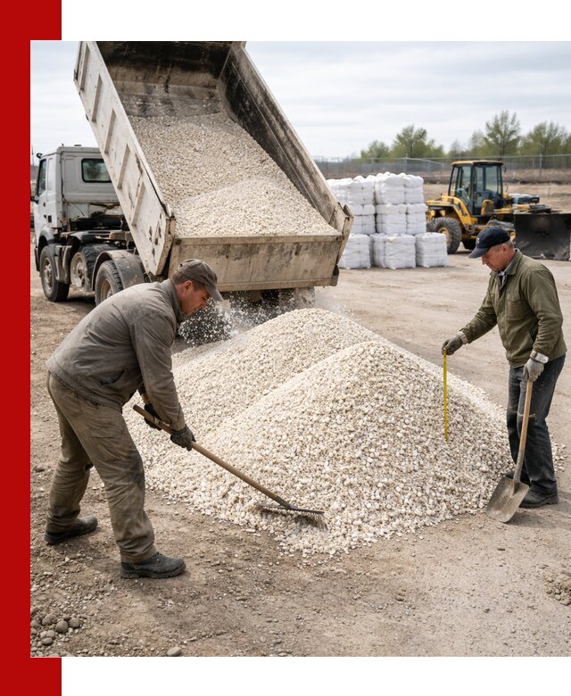 Мраморная крошка с доставкой и разгрузкой в Серове