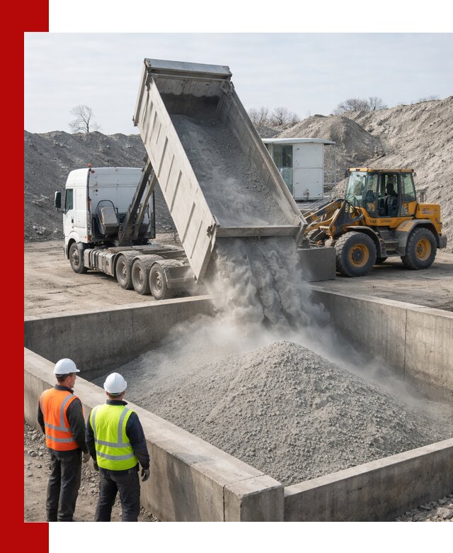 Доставка цемента навалом в Серове крупными партиями