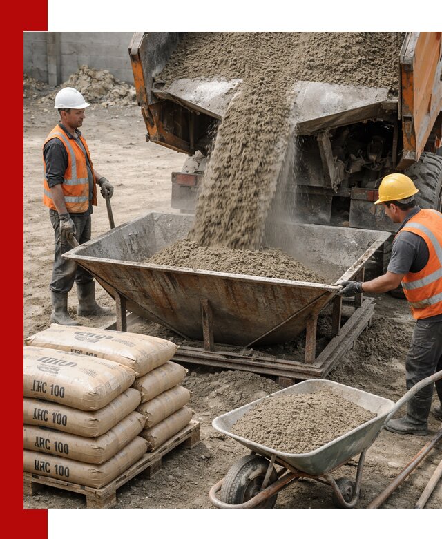 Доставка цементно-песчаной смеси М100 в Серове