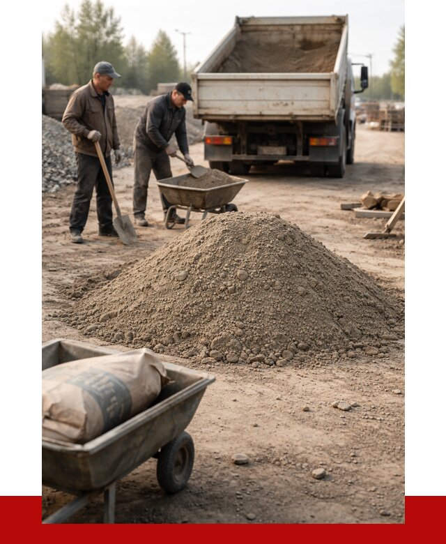 Цементно-песчаная смесь М150 в Серове от 4795 р. | ПРОНЕРУДСрв