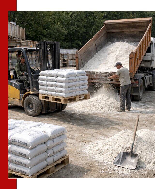 Доставка строительной извести оптом и в розницу в Серове