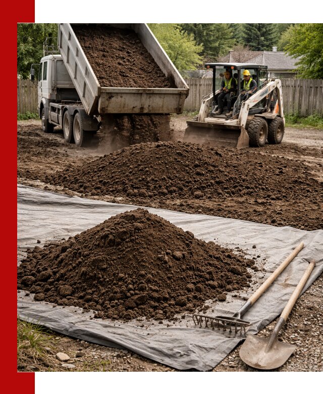 Грунт для отсыпки участка с доставкой в Серове