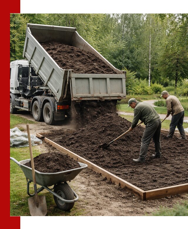 Доставка грунта для озеленения и благоустройства в Серове