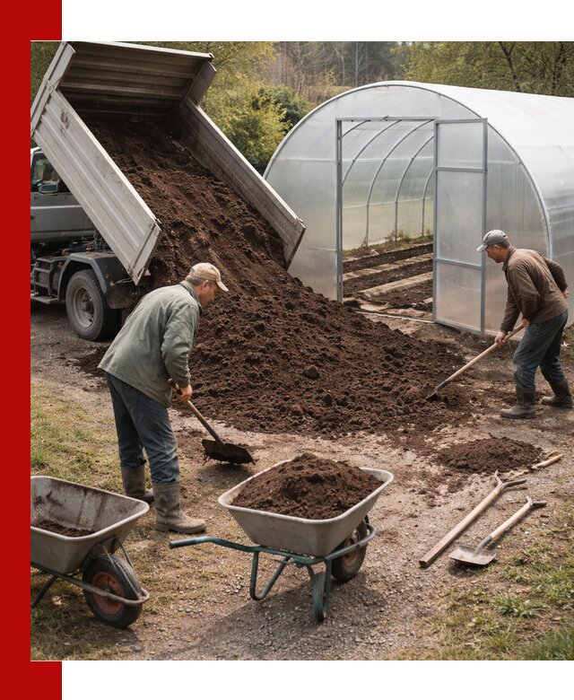 Грунт для теплицы с доставкой в Серове — плодородный субстрат под растения