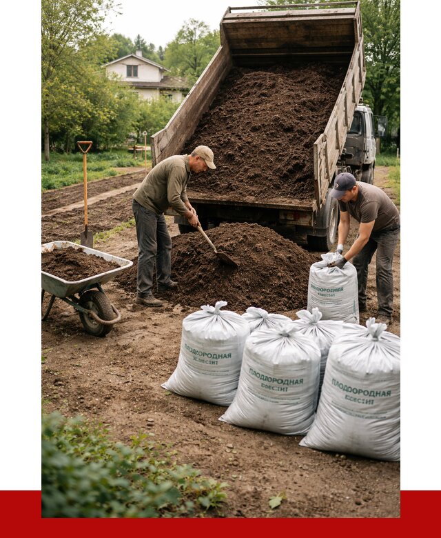 Плодородная смесь в Серове от 4285 р./куб с доставкой | ПРОНЕРУДСрв