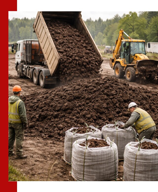 Доставка нейтрального торфа в Серове оптом и в розницу