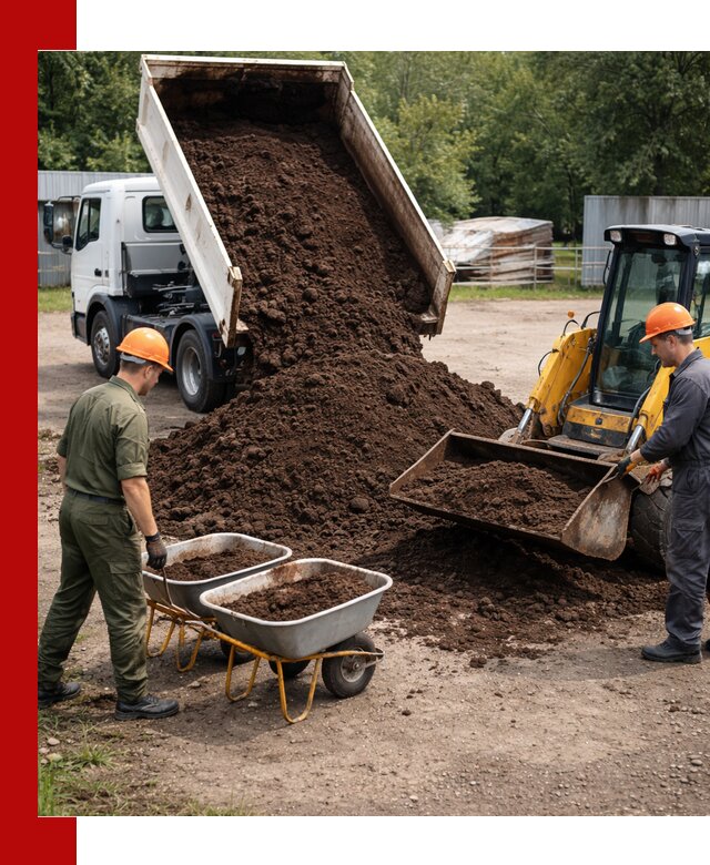 Доставка торфо-земляной смеси в Серове для огорода и ландшафта