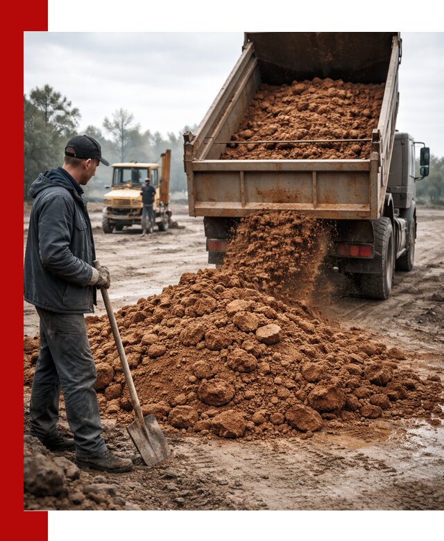Глина для засыпки в Серове с доставкой самосвалами