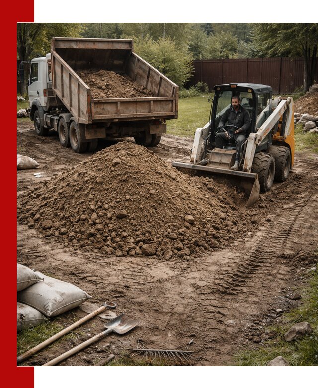 Суглинок для планировки участков в Серове с доставкой и выгрузкой