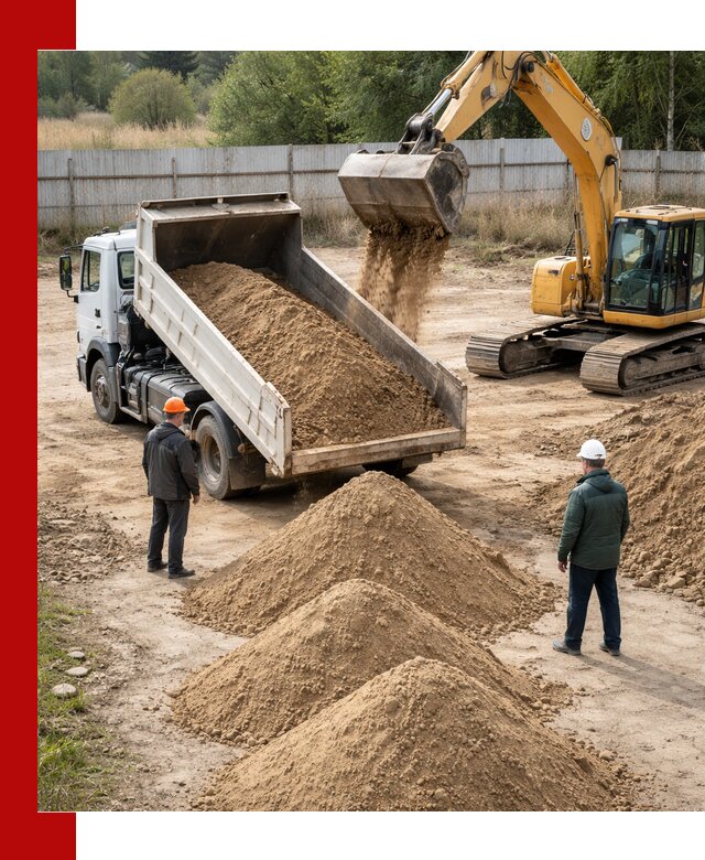 Доставка супеси вагонными и автопартиями в Серове