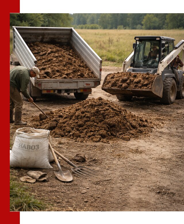 Доставка конского навоза в Серове с разгрузкой и доставкой на объект