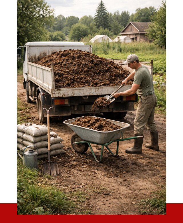 Купить коровий навоз с доставкой в Серове от 1836 р. | ПРОНЕРУДСрв