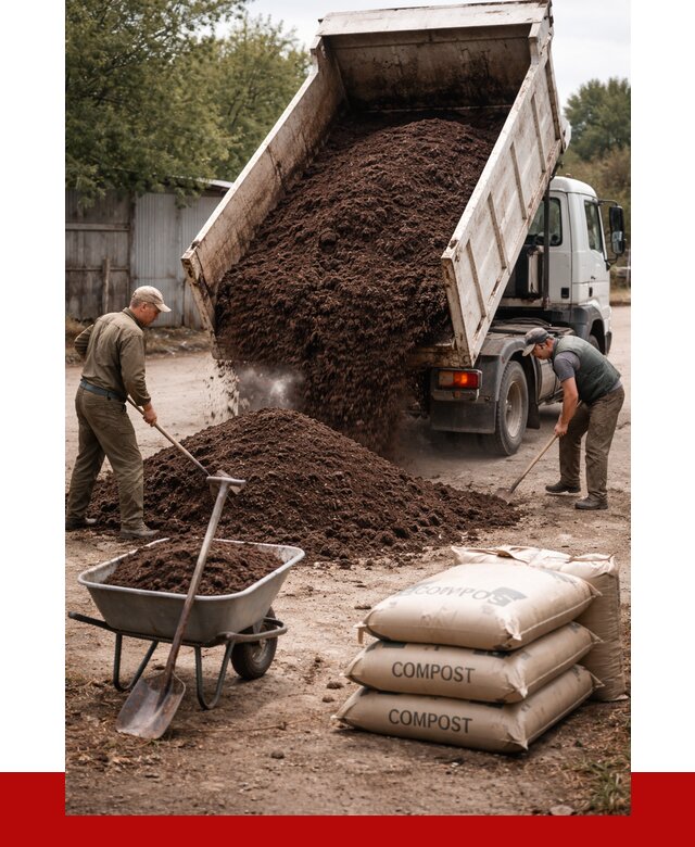 Купить компост в Серове от 4285 р. за куб с доставкой | ПРОНЕРУДСрв